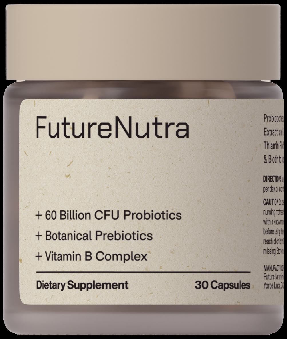 Synbiotica Daily — 60 Billion CFU Probiotics | Botanical Prebiotics | Vitamin B Complex